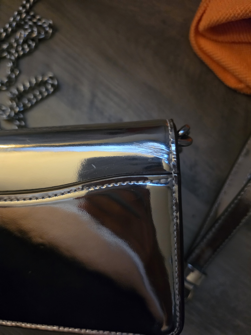 Coach Silver Chain Shoulder Bag - Women's Metallic . - Picture 7 of 10